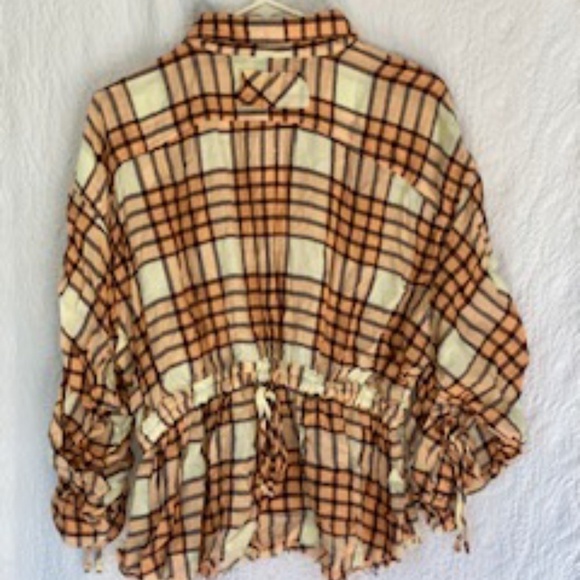 Free People Pacific Dawn Plaid Shirt - Picture 6 of 9
